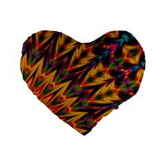 Background Abstract Texture Chevron Standard 16  Premium Flano Heart Shape Cushions by Mariart