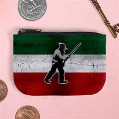 Flag Patriote Quebec Patriot Red Green White Grunge Vieux Patriot Henri Julien Mini Coin Purse by Quebec