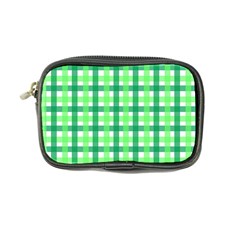 Sweet Pea Green Gingham Coin Purse by WensdaiAmbrose