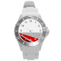 Lift Off Round Plastic Sport Watch (l) by WensdaiAmbrose