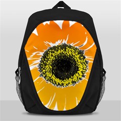 Sunflower Flower Yellow Orange Backpack Bag by Mariart