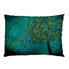 Tree In The Wind Pillow Case (two Sides) by WensdaiAmbrose