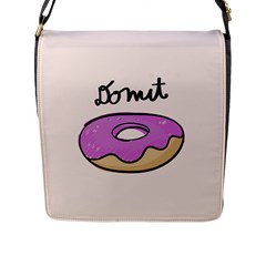 Donuts Sweet Food Flap Closure Messenger Bag (l) by Mariart