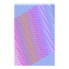 Diagonal Line Design Art Shower Curtain 48  X 72  (small)  by LoolyElzayat