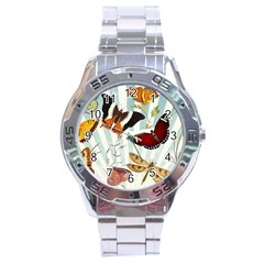 My Butterfly Collection Stainless Steel Analogue Watch by WensdaiAmbrose