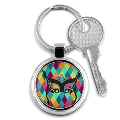 Mardi Gras Key Chains (round)  by WensdaiAmbrose