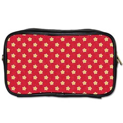 Red Hot Polka Dots Toiletries Bag (one Side) by WensdaiAmbrose