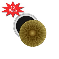 Background Pattern Golden Yellow 1 75  Magnets (10 Pack)  by Pakrebo