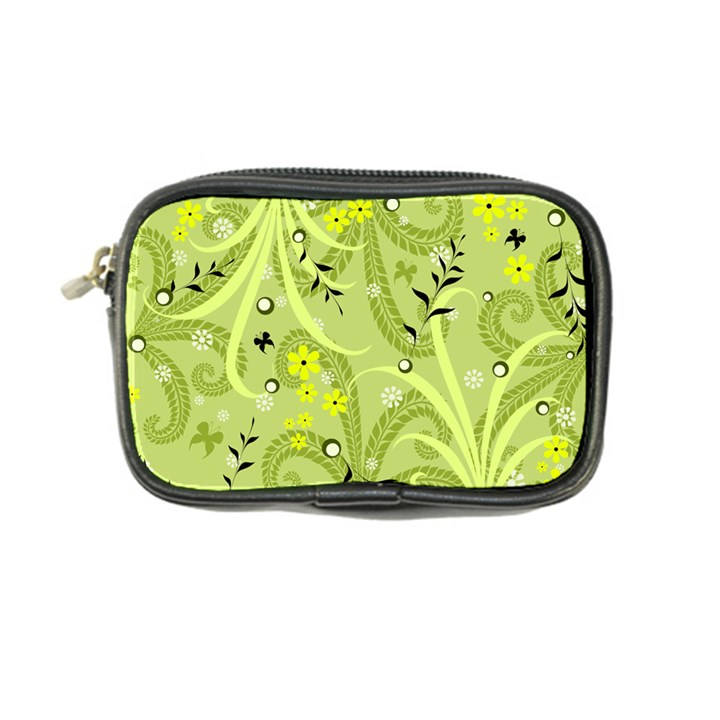 Seamless Pattern Green Garden Coin Purse