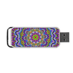 Farbenpracht Kaleidoscope Portable Usb Flash (one Side) by Pakrebo