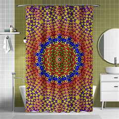 Tile Background Image Ornament Shower Curtain 48  X 72  (small)  by Pakrebo