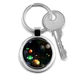 Galactic Key Chains (round)  by WensdaiAmbrose