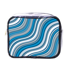 Blue Wave Surges On Mini Toiletries Bag (one Side) by WensdaiAmbrose