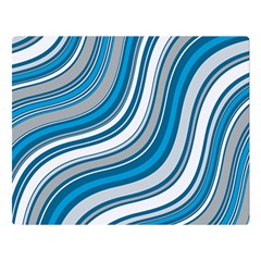 Blue Wave Surges On Double Sided Flano Blanket (large)  by WensdaiAmbrose