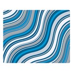 Blue Wave Surges On Double Sided Flano Blanket (Large)  Blanket Back