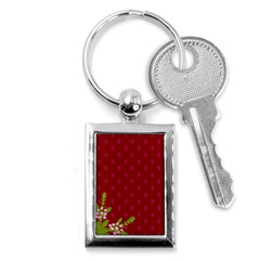 Vivid Burgundy & Heather Key Chains (rectangle)  by WensdaiAmbrose