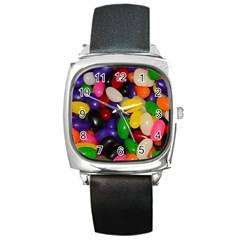 Jelly Beans Square Metal Watch by pauchesstore