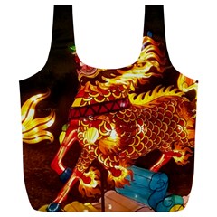 Dragon Lights Full Print Recycle Bag (xl) by Riverwoman