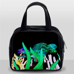 Dragon Lights Turtle Classic Handbag (two Sides) by Riverwoman