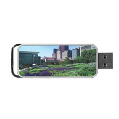 Lurie Garden Salvia River Portable Usb Flash (two Sides) by Riverwoman