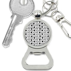 Xo Valentines Day Pattern Bottle Opener Key Chains by Valentinaart