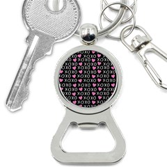 Xo Valentines Day Pattern Bottle Opener Key Chains by Valentinaart