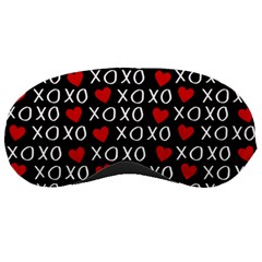 Xo Valentines Day Pattern Sleeping Masks by Valentinaart