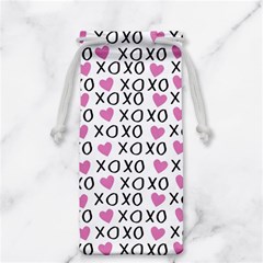 Xo Valentines Day Pattern Jewelry Bag by Valentinaart