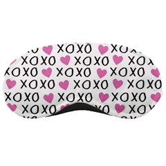 Xo Valentines Day Pattern Sleeping Masks by Valentinaart