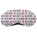 XO Valentines day pattern Sleeping Masks Front