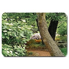 Garden Of The Phoenix Large Doormat  by Riverwoman