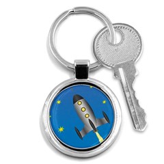 Rocket Spaceship Space Travel Nasa Key Chains (round)  by Wegoenart