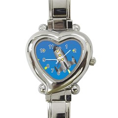 Rocket Spaceship Space Travel Nasa Heart Italian Charm Watch by Wegoenart