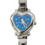 Rocket Spaceship Space Travel Nasa Heart Italian Charm Watch Front