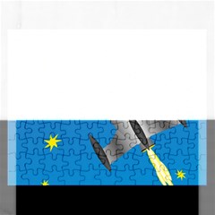 Rocket Spaceship Space Travel Nasa Rectangular Jigsaw Puzzl by Wegoenart