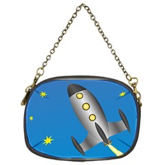 Rocket Spaceship Space Travel Nasa Chain Purse (two Sides) by Wegoenart