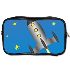 Rocket Spaceship Space Travel Nasa Toiletries Bag (two Sides) by Wegoenart