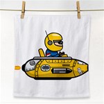 Cartoon Space Racer Galaxy Science Face Towel Front