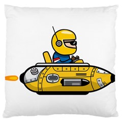 Cartoon Space Racer Galaxy Science Large Flano Cushion Case (two Sides) by Wegoenart