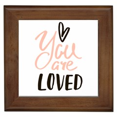 You Are Loved Framed Tiles by alllovelyideas