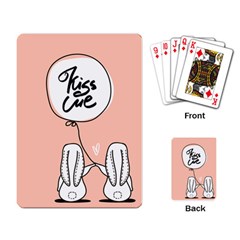 Kiss Me Playing Cards Single Design by alllovelyideas