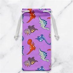 Dinosaurs - Violet Jewelry Bag by WensdaiAmbrose