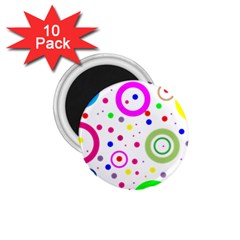 Round Abstract Design 1 75  Magnets (10 Pack)  by Pakrebo