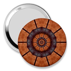 Abstract Kaleidoscope Texture 3  Handbag Mirrors by Pakrebo