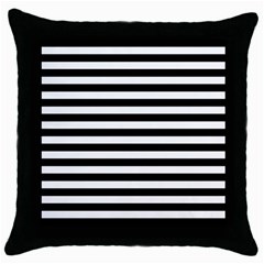 Black Stripes Throw Pillow Case (black) by snowwhitegirl