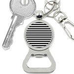 Black Stripes Bottle Opener Key Chains Front