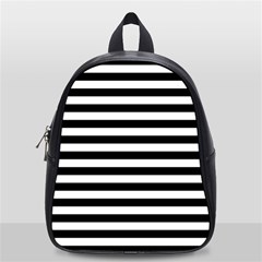 Black Stripes School Bag (small) by snowwhitegirl