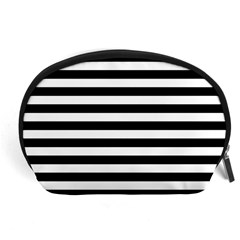 Black Stripes Accessory Pouch (large) by snowwhitegirl