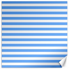 Blue Stripes Canvas 20  X 20  by snowwhitegirl