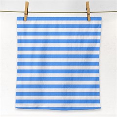 Blue Stripes Face Towel by snowwhitegirl